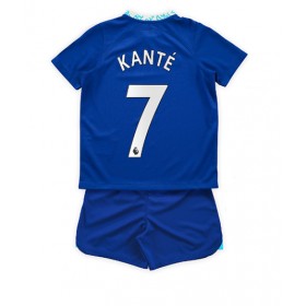 Baby Fußballbekleidung Chelsea Kante #7 Heimtrikot 2022-23 Kurzarm (+ kurze hosen)